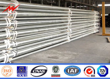 réverbère de 9m 10m 12m Q235 HDG Polonais avec le bras croisé