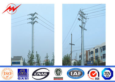 poteau en acier de ligne électrique de poteau de service de 18m pour la ligne de transmission 33kv tour en acier de poteau