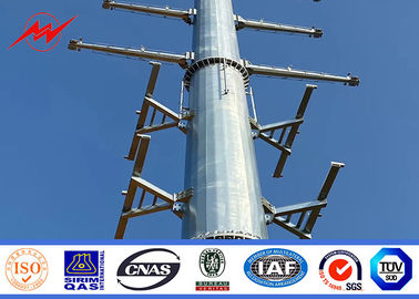 métal galvanisé rond Polonais de l'immersion 132kv chaude de 18m 22m pour la ligne de transmission