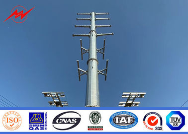 20-120ft Polonais en acier galvanisé par enterrement pour la distribution et la transmission