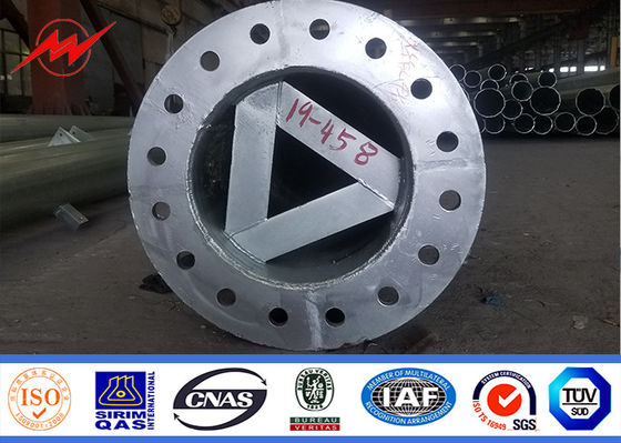 tour unipolaire en acier de 30m selon la norme de galvanisation d'ASTM A123