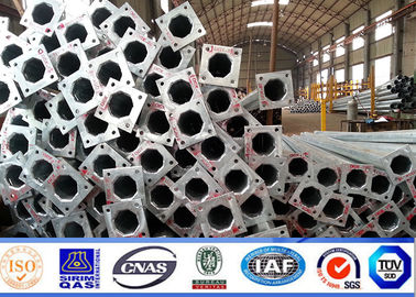 Q235/Q345 Poteaux électriques en acier 3m-15m ronde conique 2,5-20mm soudage galvanisation