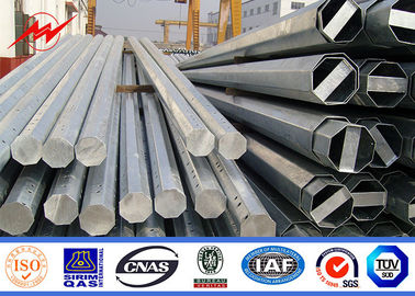 l'immersion de 35ft Nea Tubular Steel Pole Hot a galvanisé pour le projet de transport d'énergie