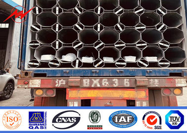 9m 10m 12m 500Dan Poteaux électriques utilitaires pour la ligne de transmission en Afrique Conception forte et robuste