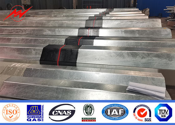 16m 1800 Dan Galvanized Steel Tubular Pole pour la ligne projet de distribution