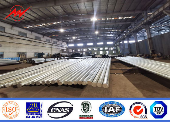 69KV Q345 NEA Standard Galvanized Steel Power Polonais