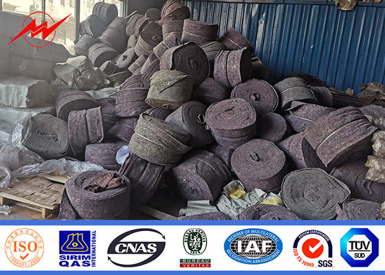 16m 1200 Dan Steel Tubular Pole Galvanized pour la ligne extérieure projet de distribution