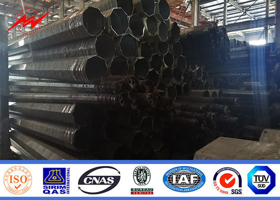 9 préparation de surface de galvanisation du mètre 13.4kn Polonais tubulaire pour la ligne électrique