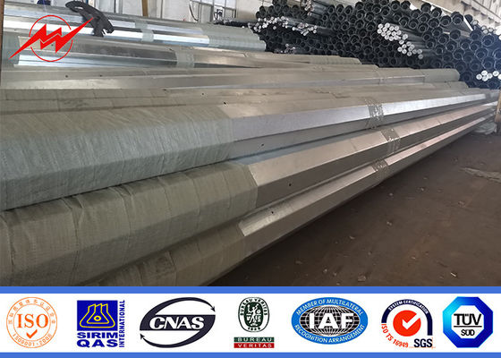 16 distribution électrique de l'électricité de Dan Steel Tubular Pole For du mètre 800