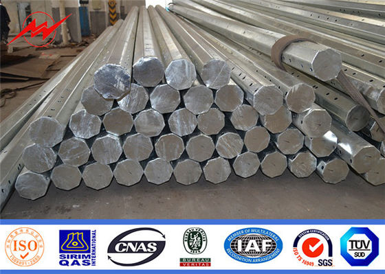 ligne de transmission polygonale de 36mm 11.8m 4000 Dan Electrical Power Pole To projet