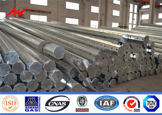 ligne de transmission polygonale de 36mm 11.8m 4000 Dan Electrical Power Pole To projet