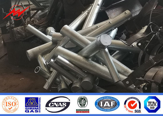 Q235/Q345 Poteaux électriques en acier 3m-15m ronde conique 2,5-20mm soudage galvanisation