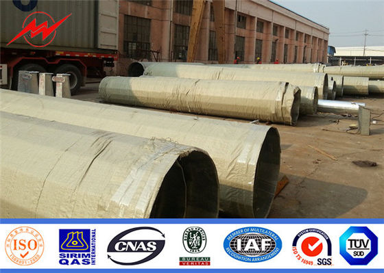 Ligne puissance Polonais 80ft en acier de distribution de 69kv 60ft cassant la charge 1000kgs