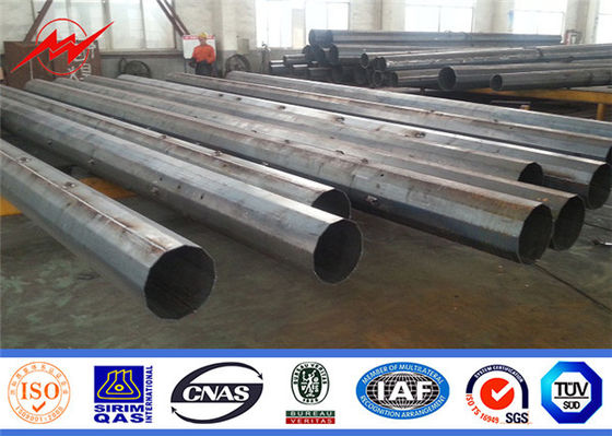 Ligne puissance Polonais 80ft en acier de distribution de 69kv 60ft cassant la charge 1000kgs