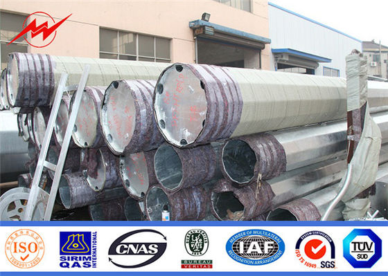 Astm 25ft 30ft Polonais galvanisé 35ft en acier la limite conventionnelle d'élasticité 345mpa 3mm