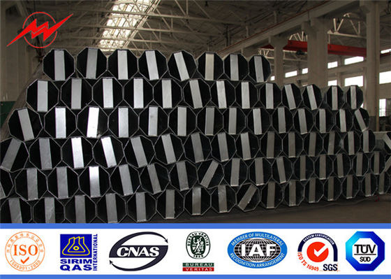 Astm 25ft 30ft Polonais galvanisé 35ft en acier la limite conventionnelle d'élasticité 345mpa 3mm