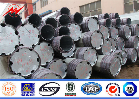 Astm 25ft 30ft Polonais galvanisé 35ft en acier la limite conventionnelle d'élasticité 345mpa 3mm