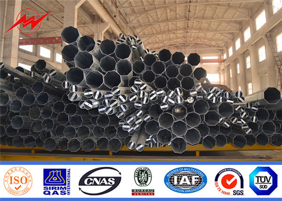 Ligne de transmission polygonale de 11.8m 4000 Dan Electrical Power Pole To projet