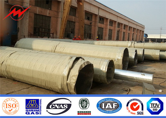 Ligne de transmission polygonale de 11.8m 4000 Dan Electrical Power Pole To projet