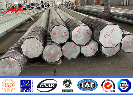 ASTM A 123 Poteaux en acier 10m 11,8m 13m 14m 20m 5-50KN Pour la construction