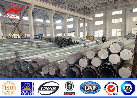 L'immersion chaude octogonale d'Electric Power Polonais de charge de 15KV 500KGF a galvanisé 25FT-45FT