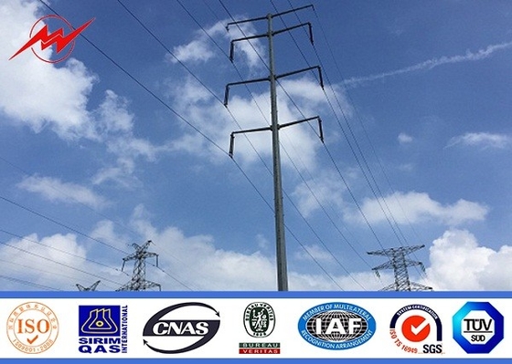 De service électrique en acier de Polonais de puissance de GR50 11.8m galvanisé