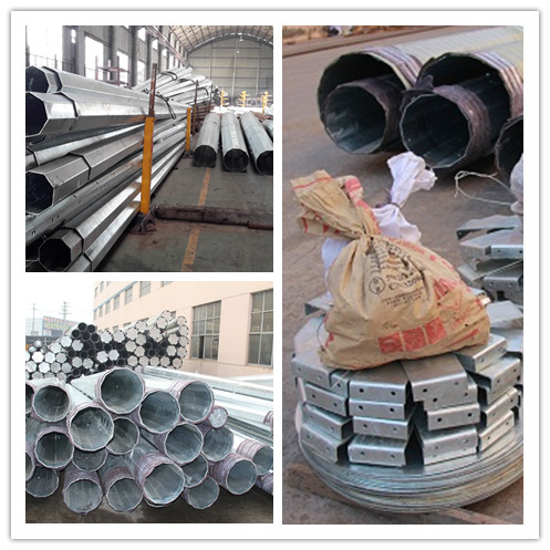 Electric Steel Concrete Power Transmission Poles , Spun Prestressed Concrete Pole 2