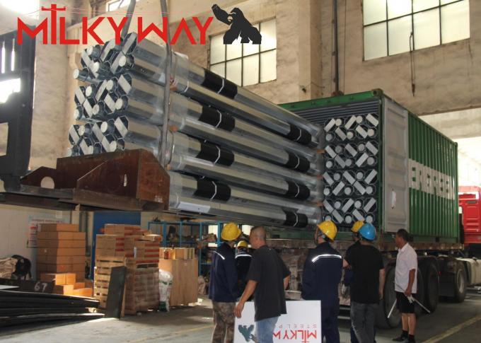 11m 3,8mm 7,2mm 80-100 microm moyenne galvanisation à chaud pour un pôle d'acier galvanisé durable 1